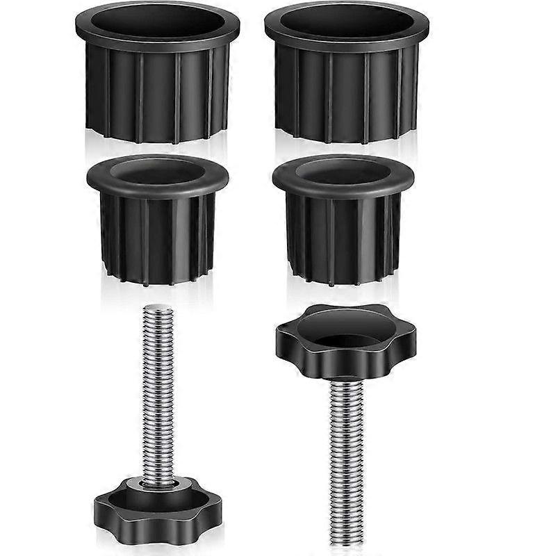 Umbrella Stand Bracket, Eyelet, Plug, Lid and Cap, Replacement Part for Umbrella Stand, with M8 Thread, Replacement Hand Knob, Plastic Knob with Threa