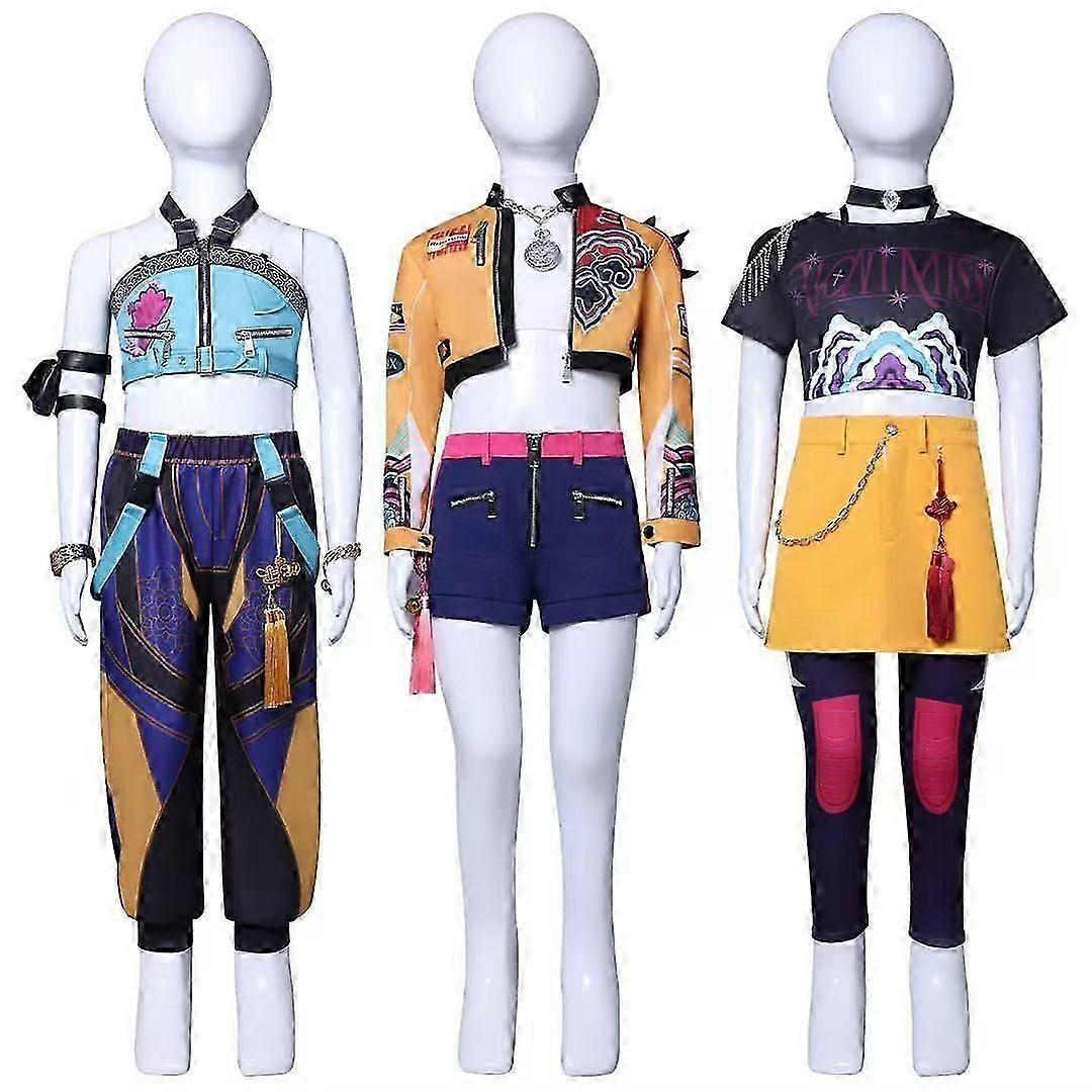 Kpop Demon Hunters Cosplay Costume Set Rumi Mira Zoey Party Fancy Dress For Womens _c