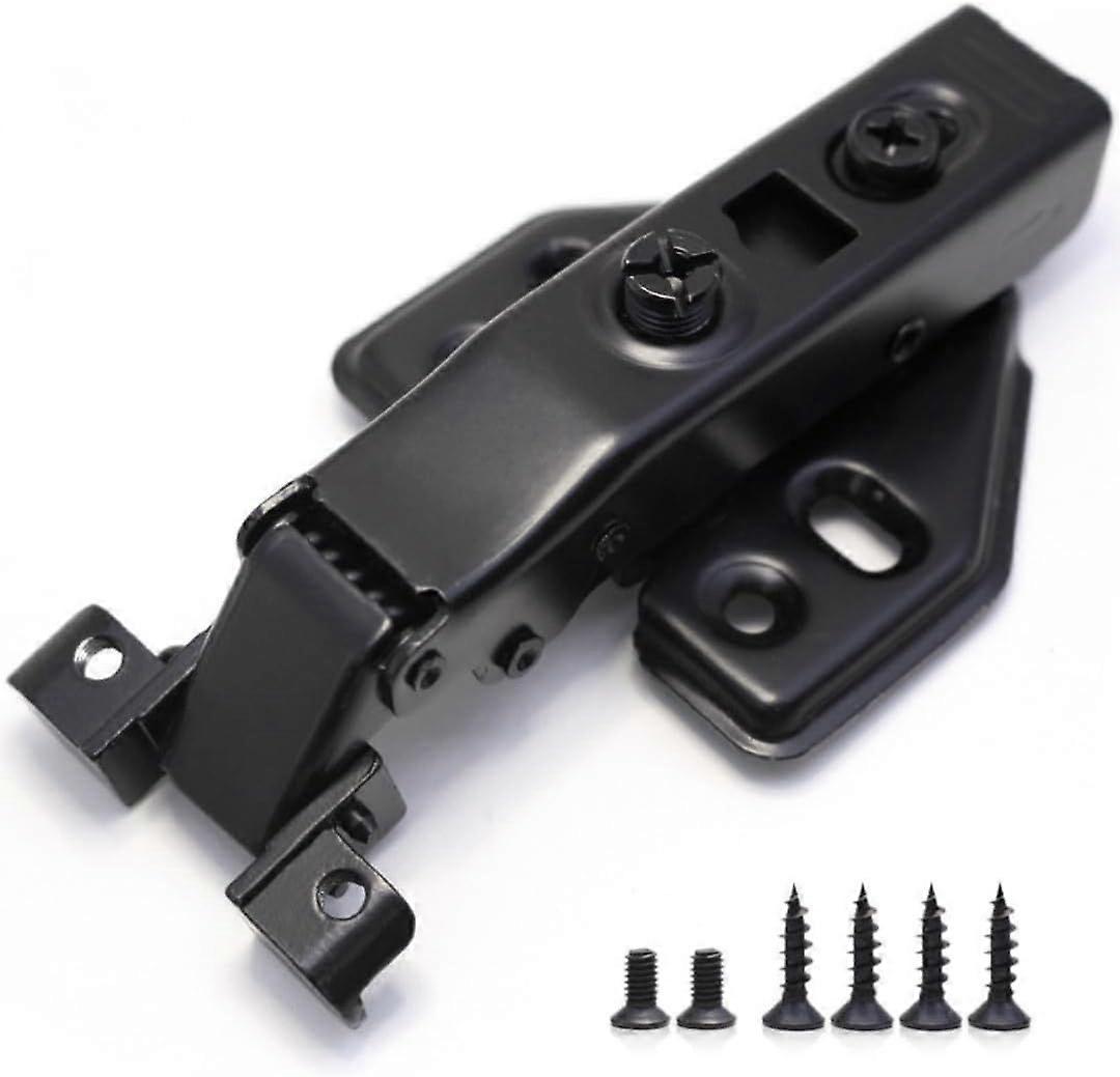 4Pcs/Set Full Overlay Soft Close Cabinet Hinges, Frameless Cabinet Hinges for