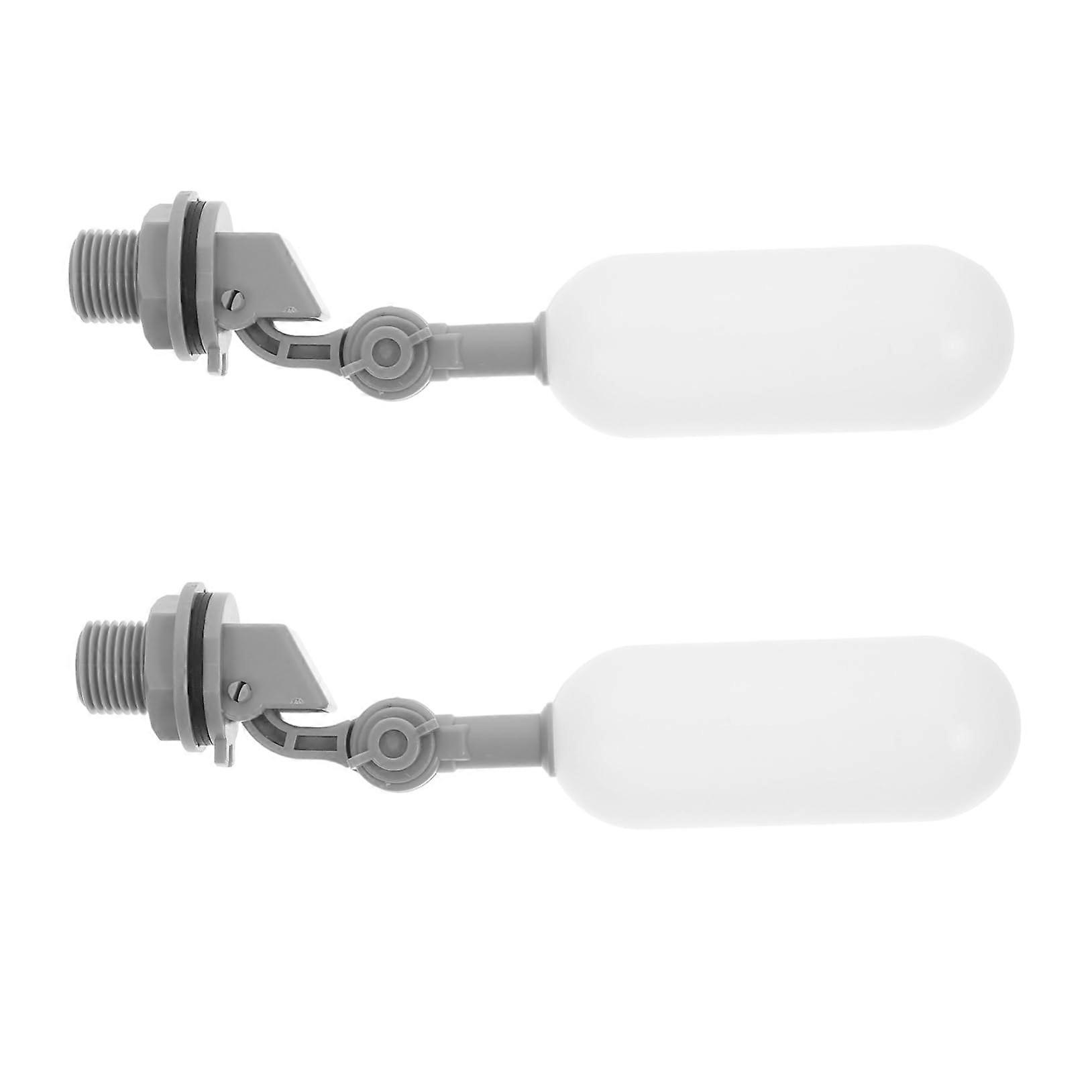 Float Valve Adjustable Flow Water Level Control Valve Plastic 2 Pack For Cattle Troughs Aquariums And Water Tanks