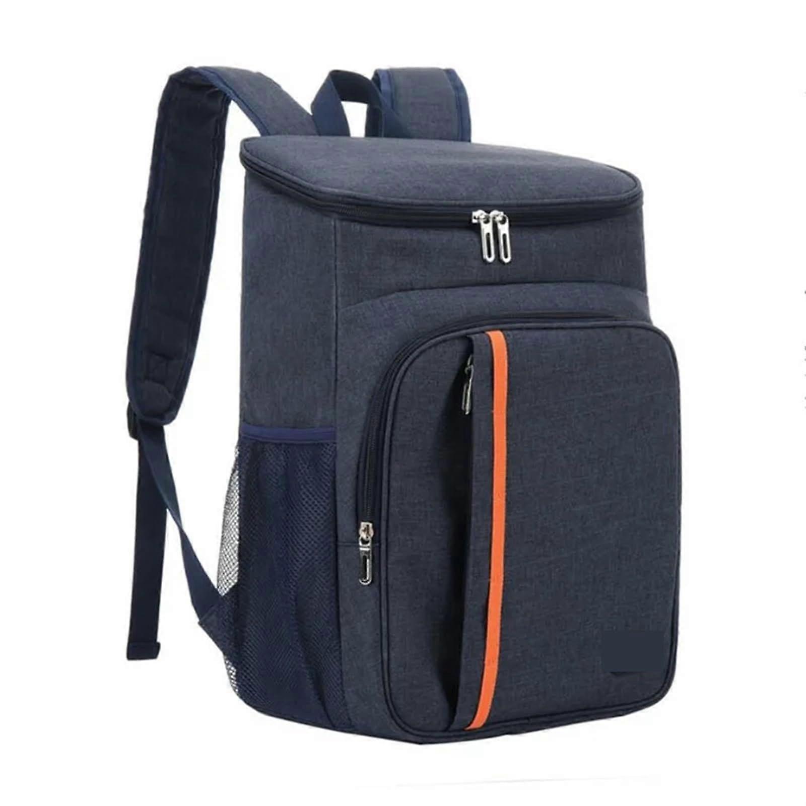 Insulated Food Delivery Bag 18L, Extra Large Thermal Backpack for Takeout and Groceries, Keeps Food Fresh, Blue