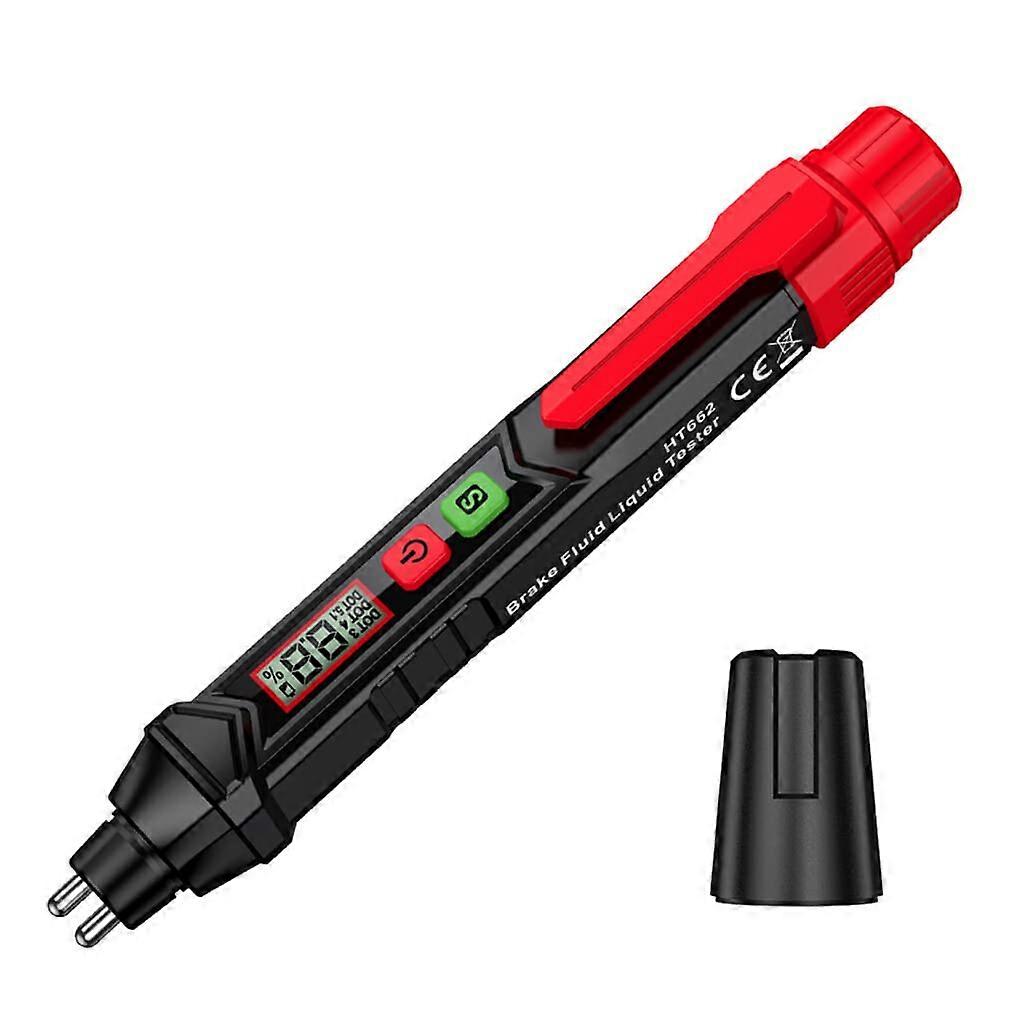 Brake Fluid Detection Pen Digital Detector For Cars And Motor Auto Power Off Sound And Light Alerts Double Prompt