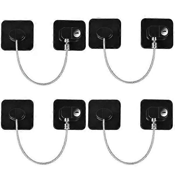 Fridge child locks, 4 packs, suitable for multiple home appliances, temperature-resistant and safe for kids