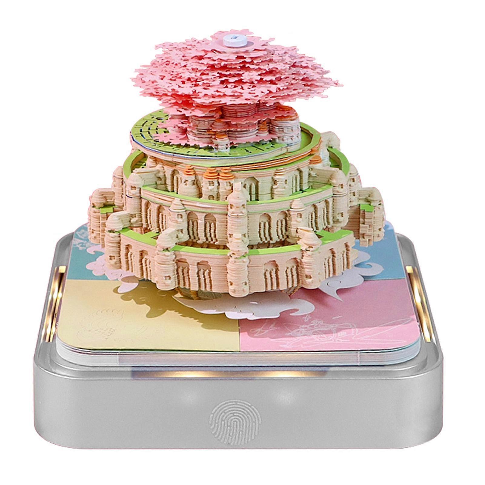 3D Calendar 2026 Tear off Paper Carving Stickys DIY Note Pad for School Home/Office