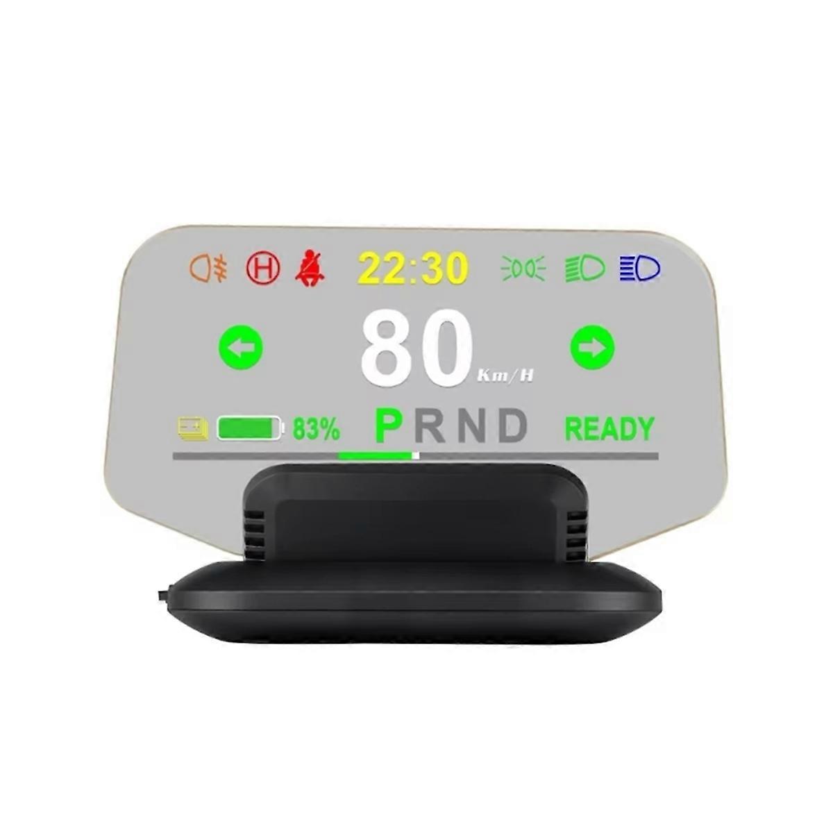 HUD Head Up Display LED Speedometer Smart-Digital Driving Overspeed Warning Reminder for Car Accessory GTWS