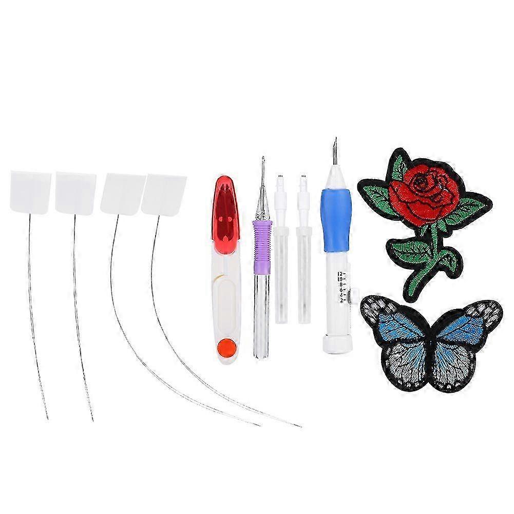 2025 Latest Model Punch Needle Set Embroidery Stitching Craft Tool TPR Handle