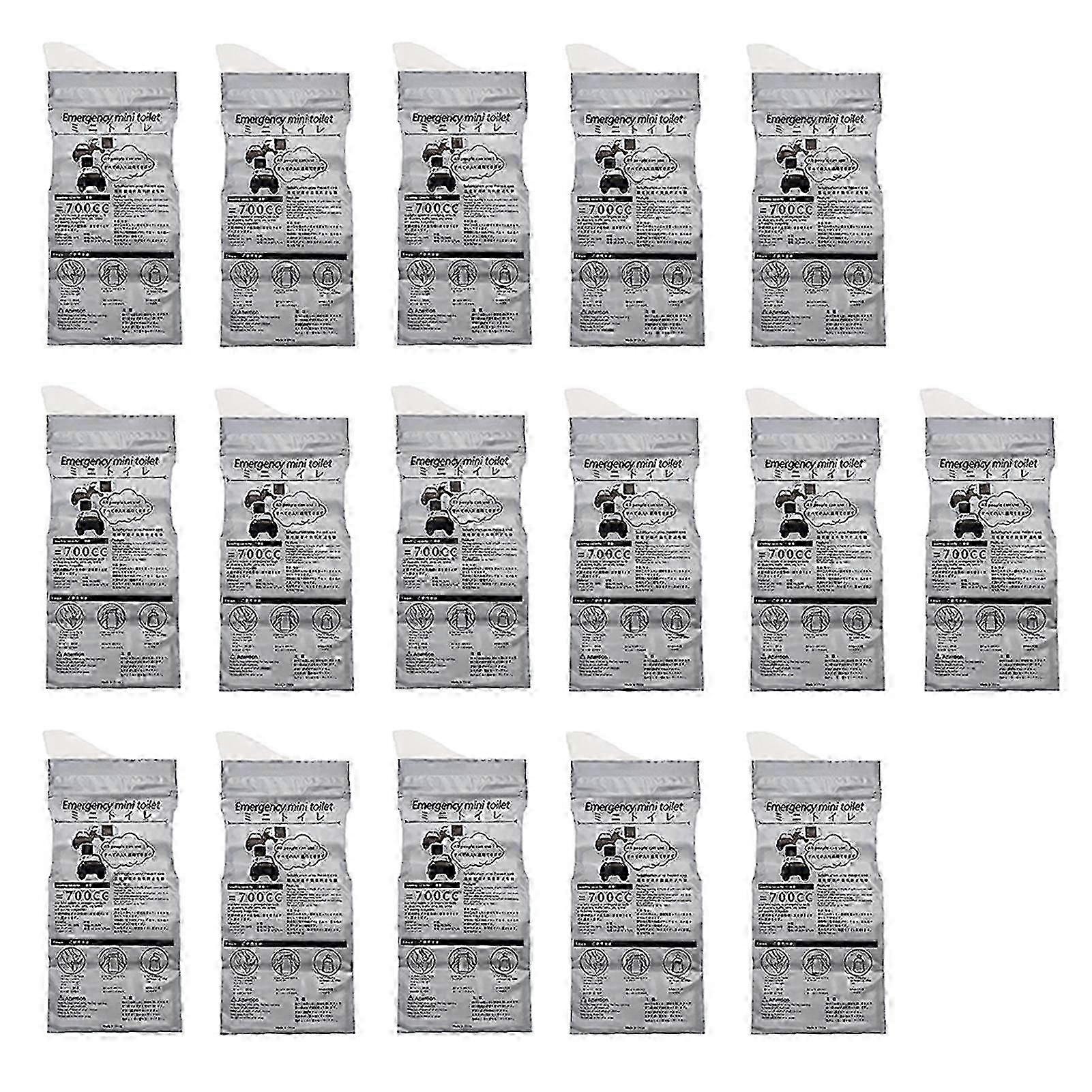 4/8/16stk Unisex engangs urinpose stærk forsegling opkastpose tissepose til voksne børn ældre