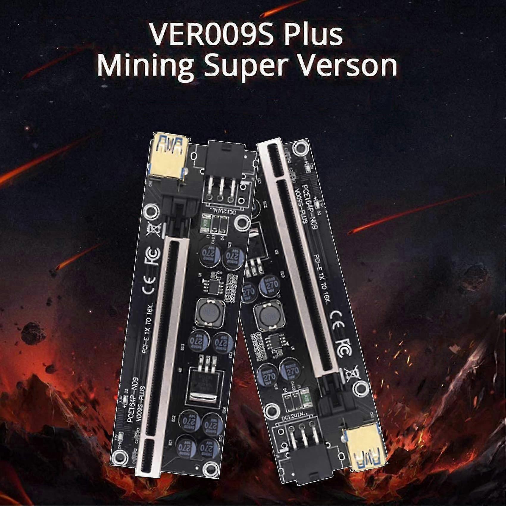 1pcs 009s Plus Riser Card Ver009s Pcie Pci-e Pci Express X16 Gpu 6in Adapter Card 1x 16x Extender U (haoyi