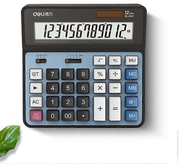 Office Calculator Large Computer Keys Muti Function Computer Power Calculator(blue)