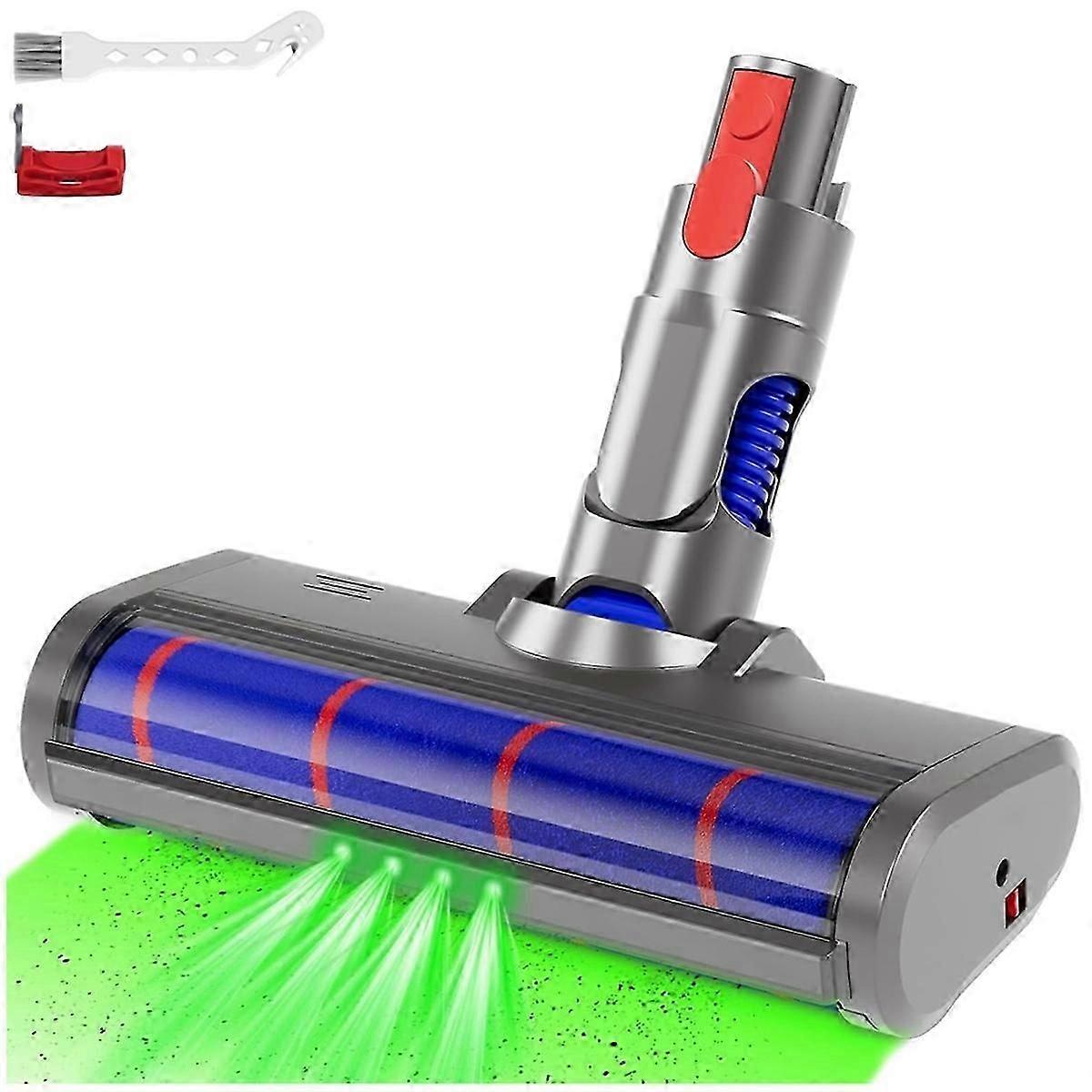 For V15 V11 V10 V8 V7 Vacuums Attachment Soft Roller Brush Replacement with Dust Light for Hardwood