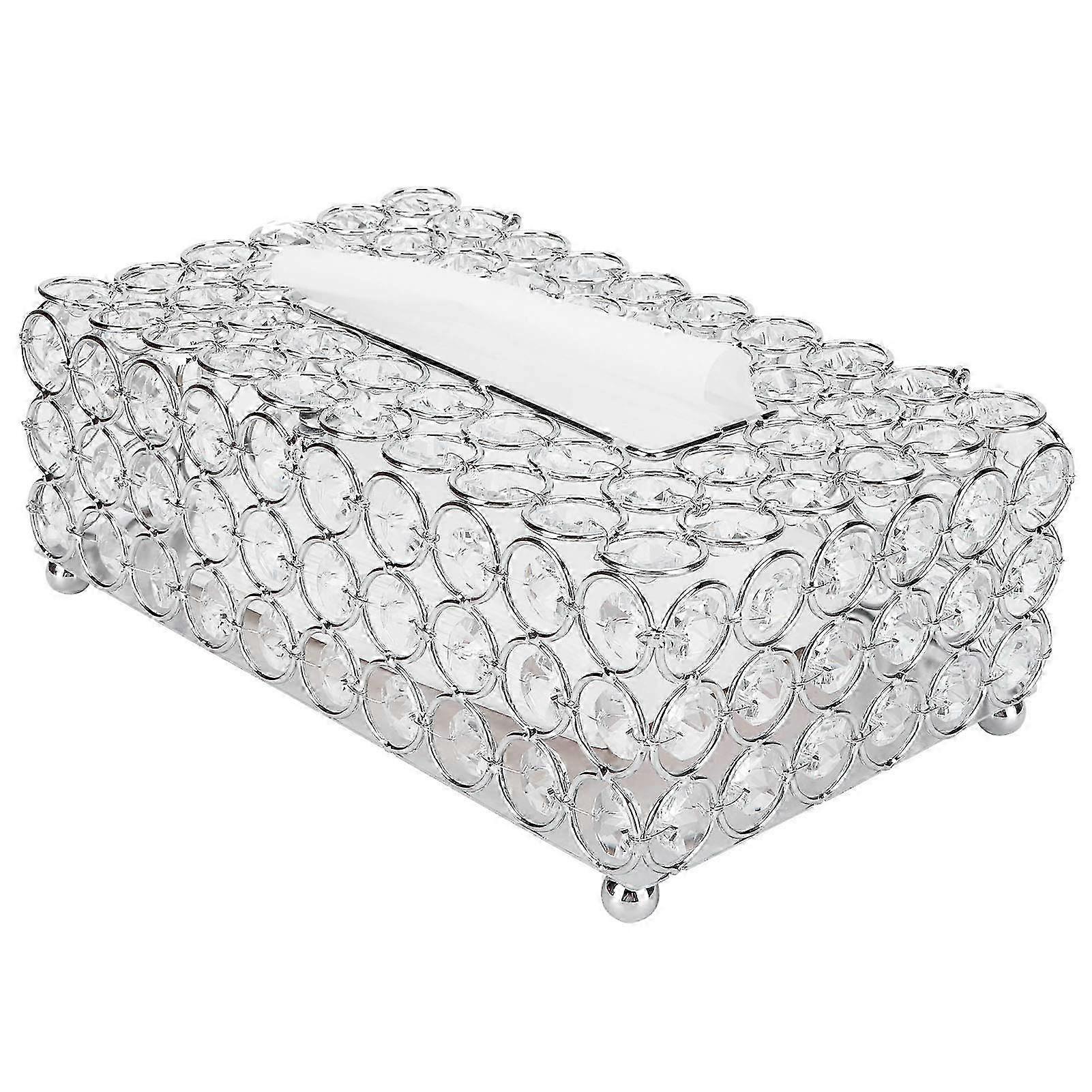 Crystal Rectangular Tissue Box Cover for Home Decor 2025