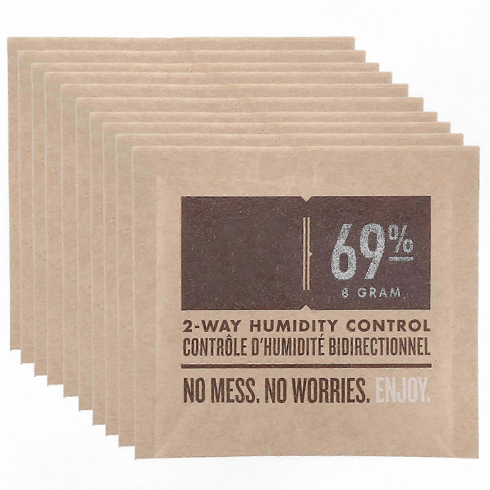 10-Pack Moisture Control Bags for Cigar Storage Accessory