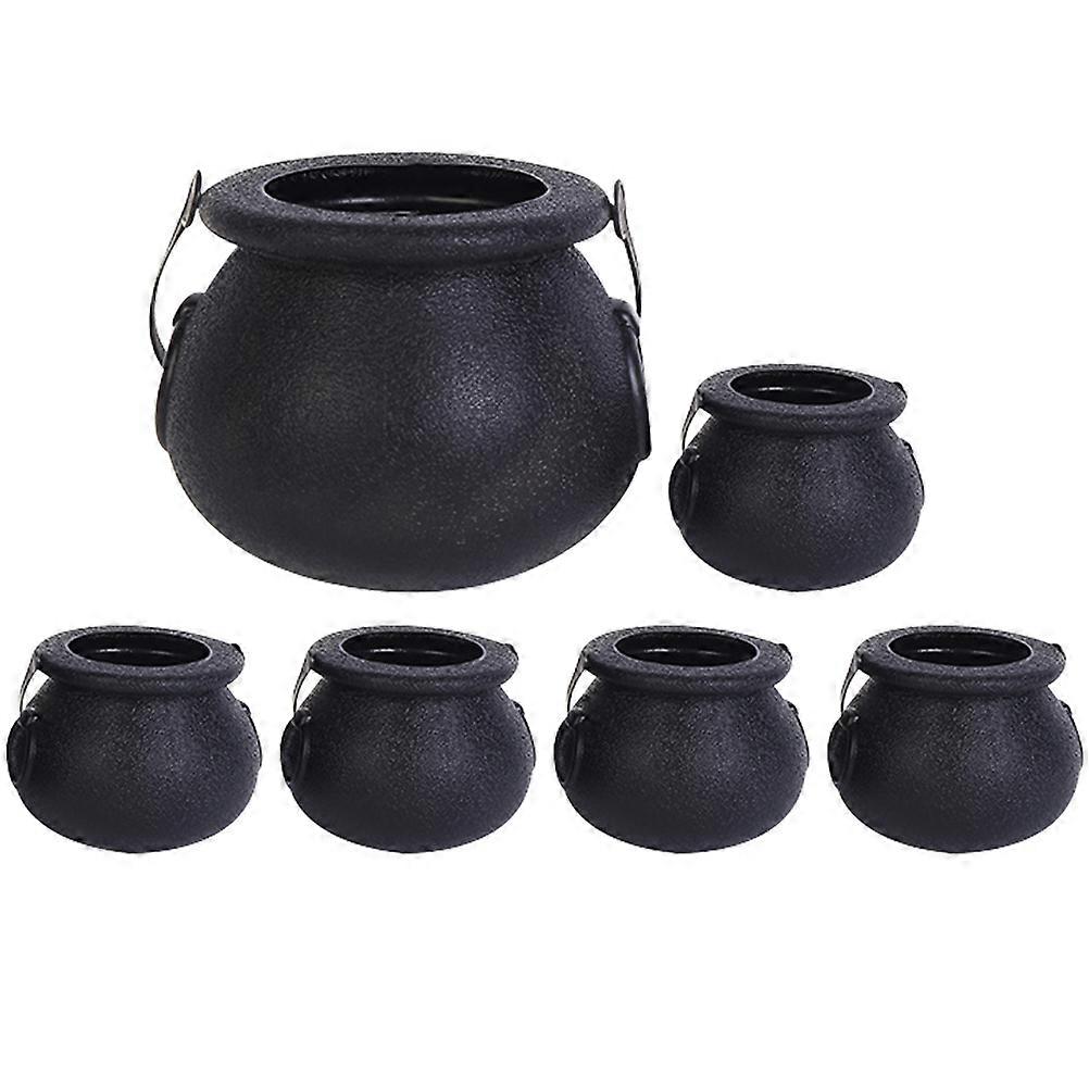 Plastic Halloween Candy Holder Witch Pot for Storage 36Pcs Candy Buckets