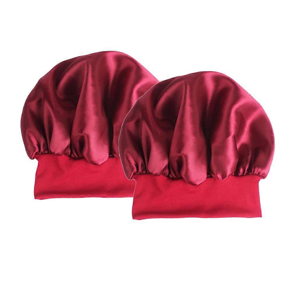 Headband Sleeping Cap for Hair Use with 2Pcs Wide Side Elastic
