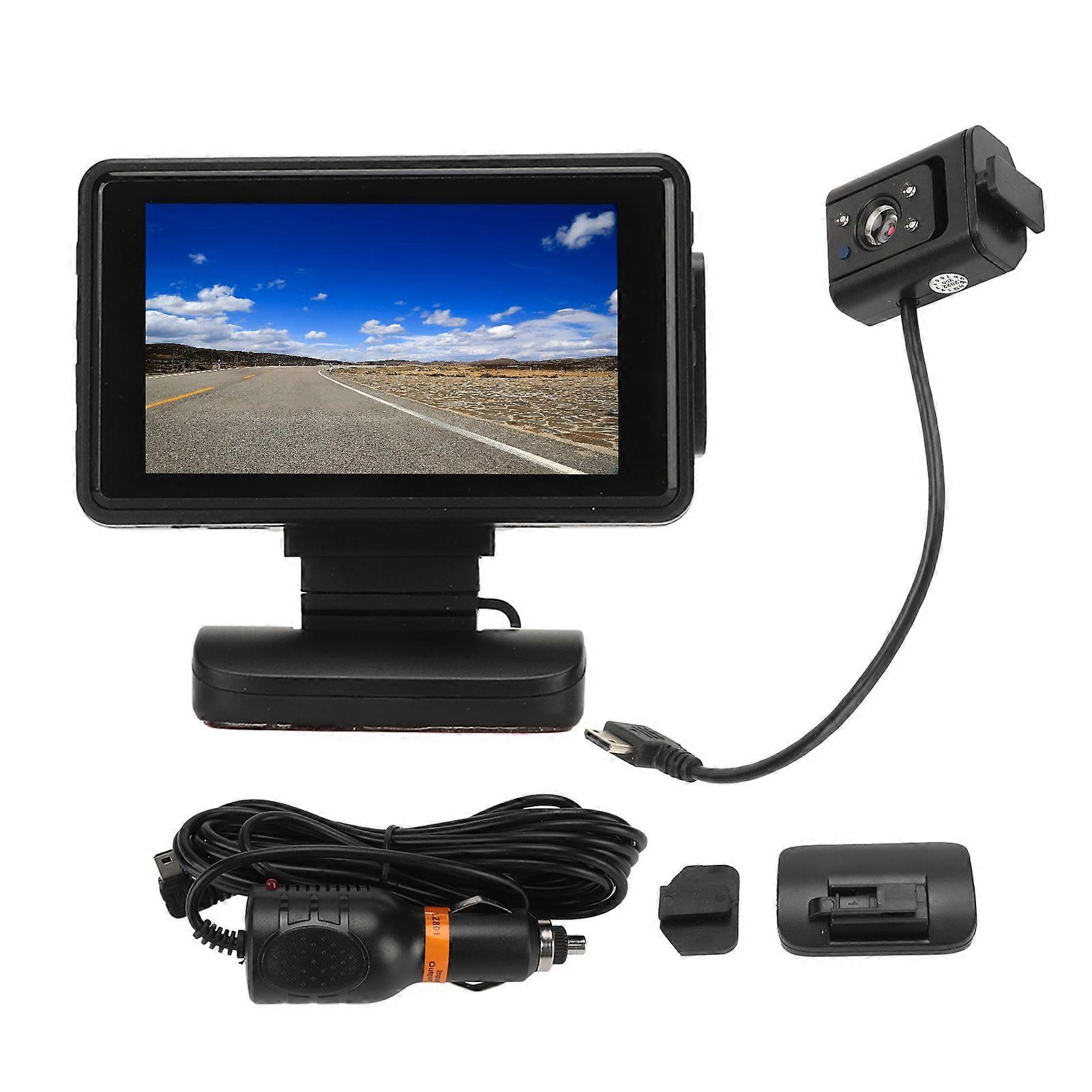 Front Rear Dash Camera 1080P HD IR Night Vision Motion Detection Loop Recording Car Dashboard Cam with 3 Inch LCD Screen F9