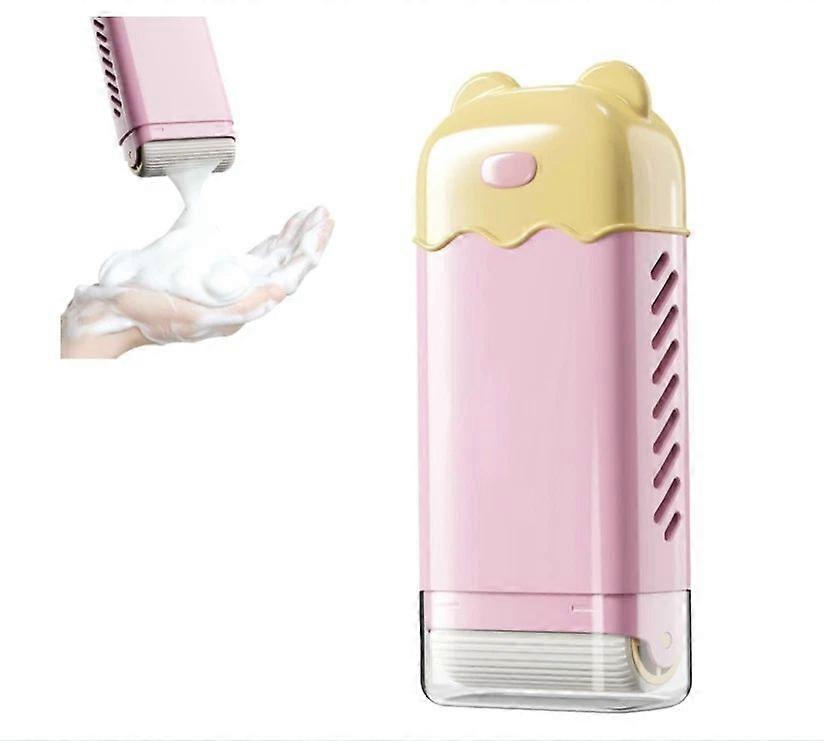 Multi-functional Soap Foaming Box Handheld Soap Storage Box Drainable Soap Holder With Roller Laundry Brush Bathroom Organizer