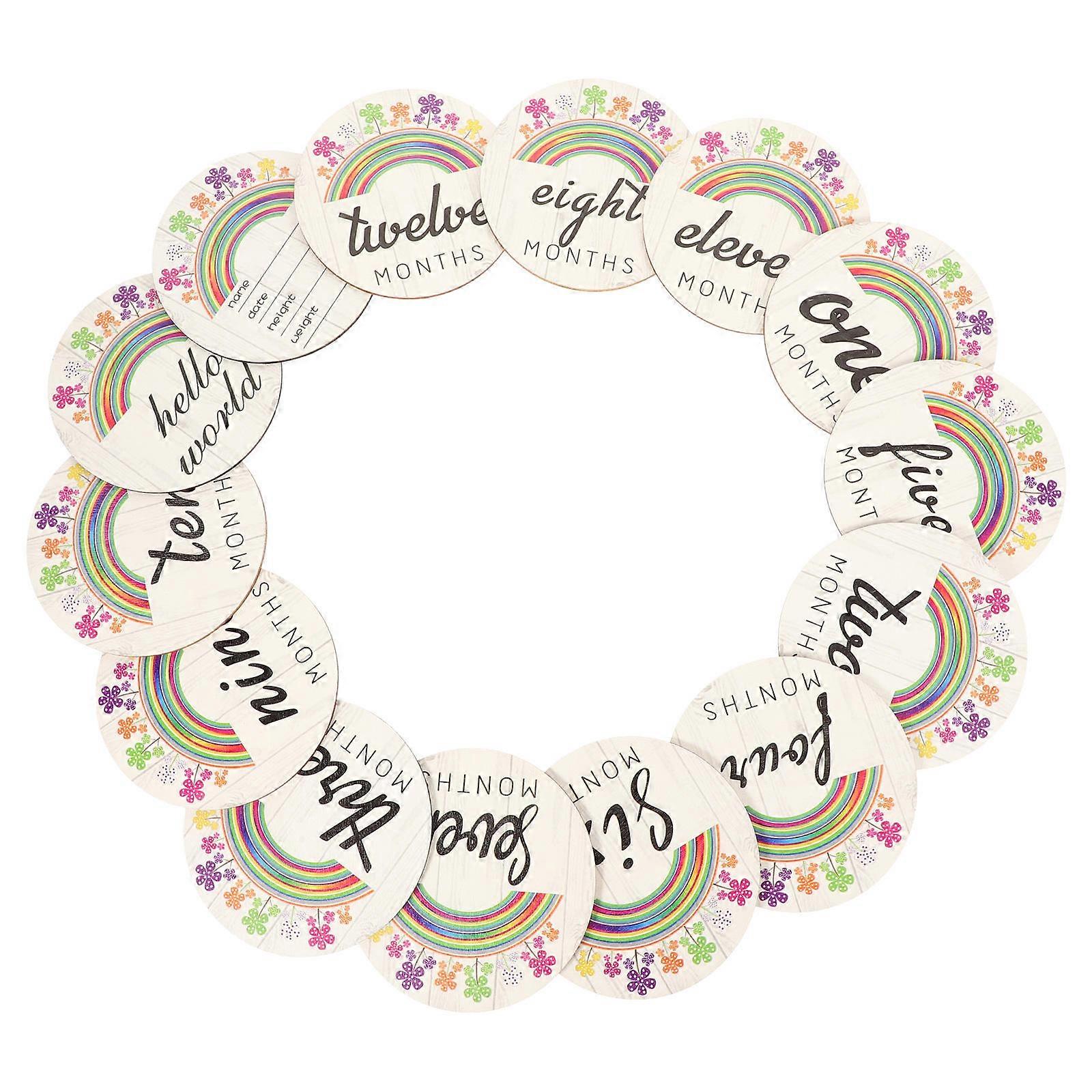 Baby Monthly Milestone Recording 28Pcs Set
