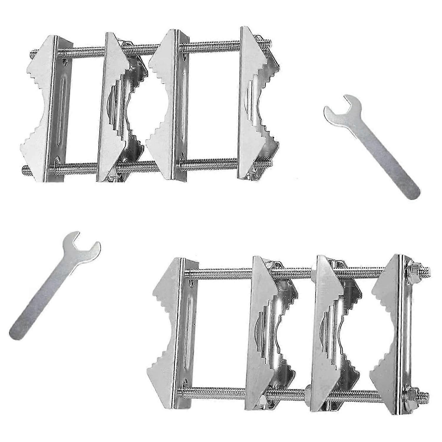 2 PCS Double Antenna Mast Clamp with Bolts Mast to Mast Clamp