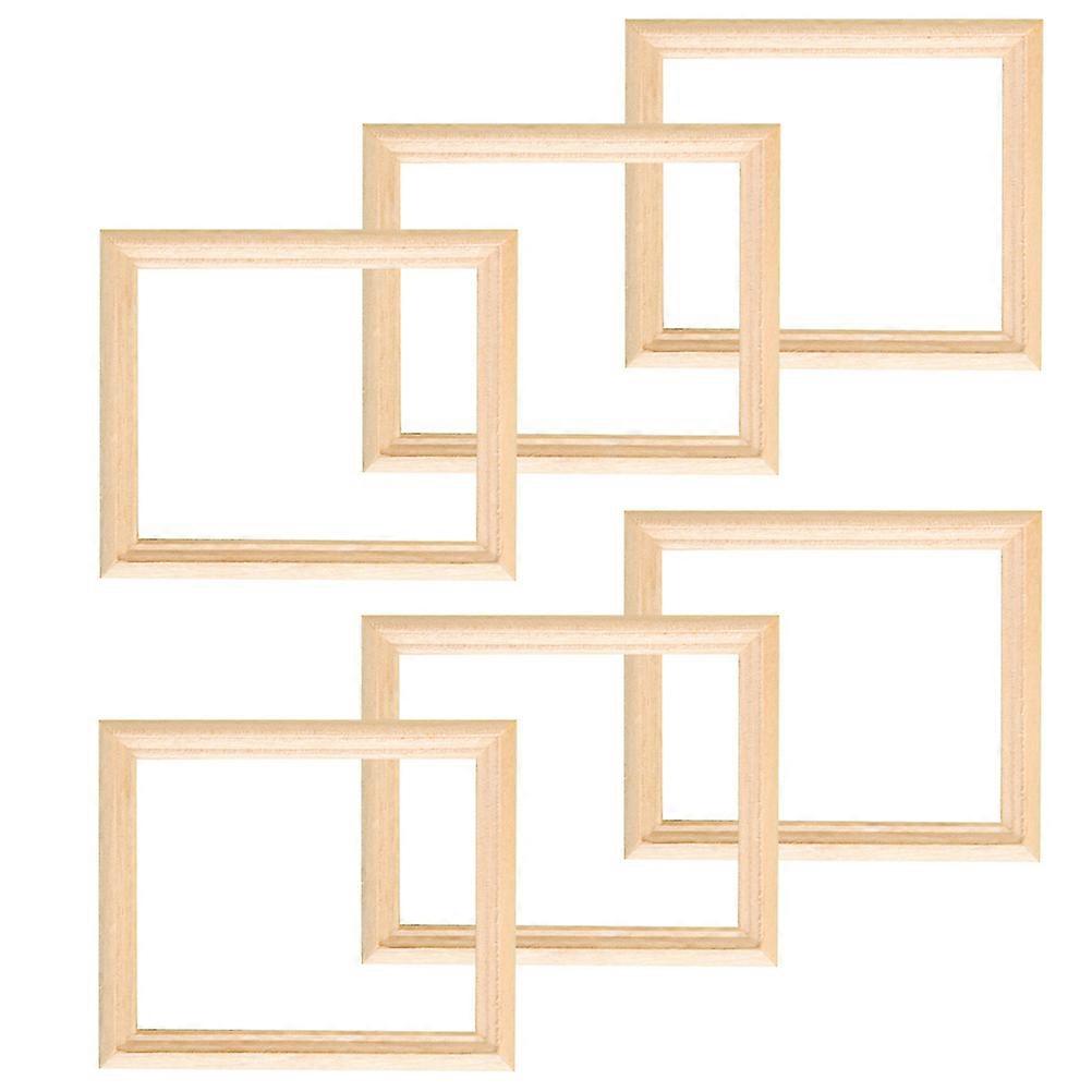 Wooden Tiny Picture Frames Mini Photo Frames for Decoration 18Pcs