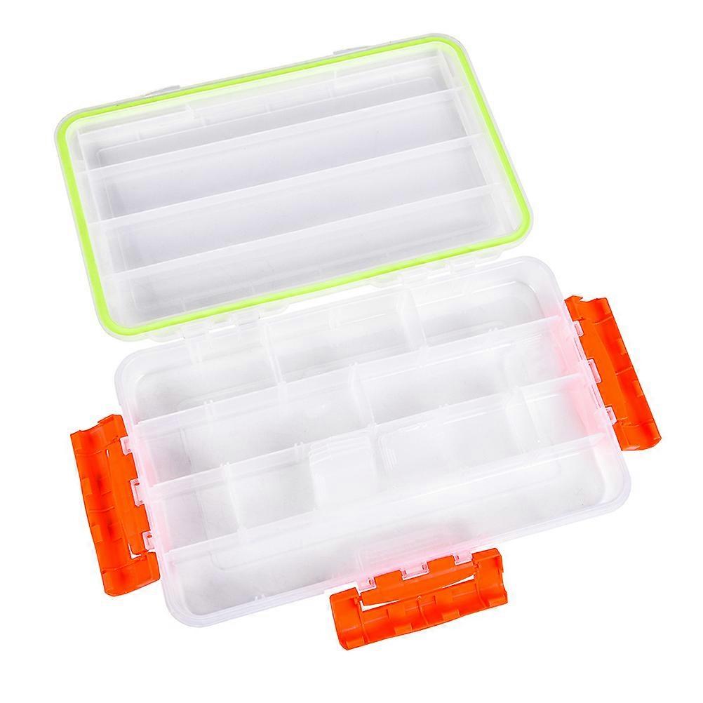 Fishing Tackle Boxes Fishing Gear Organizer Corrosion Resistant Rectangular Shape 3 Latches 1Pcs