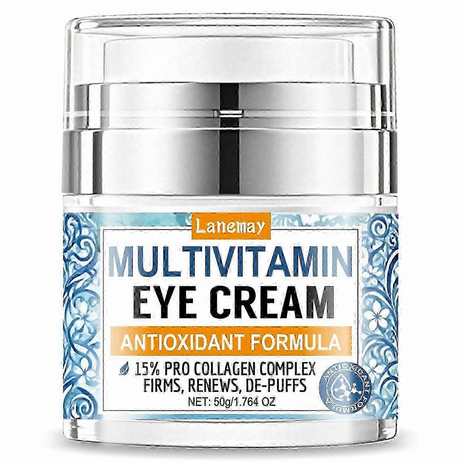 Anti-Aging Eye Cream for Dark Circles, Puffiness & Wrinkles - Hydrating Under Eye Moisturizer for Firmness & Fine Line Reduction