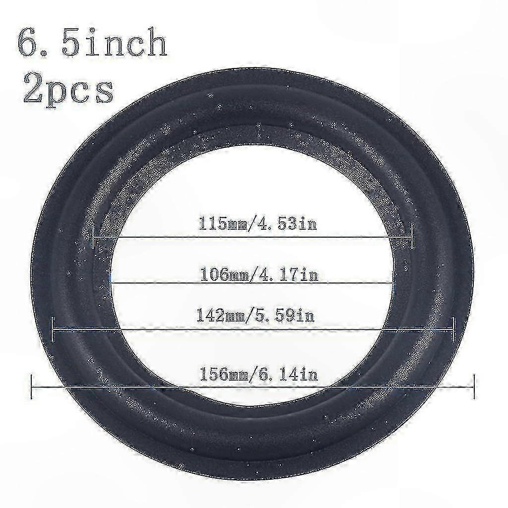 2pcs Foam Speaker Repair Ring Kit for Loudspeaker Surround Replacement
