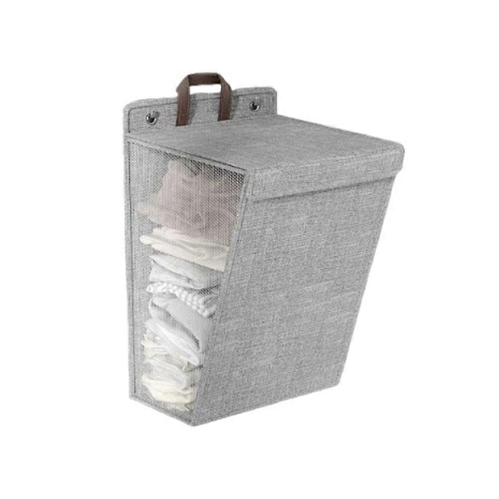 Foldable Laundry Basket Dirty Clothes Basket Gray
