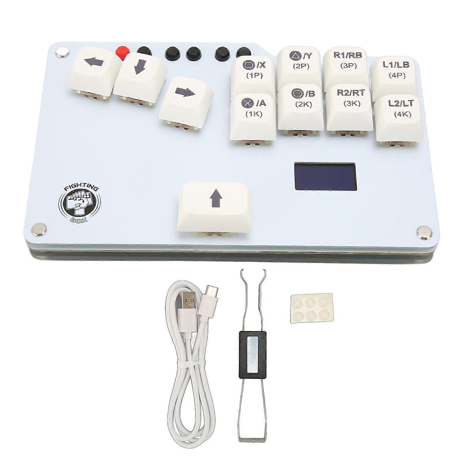 for Fighting Box Keyboard for Hitbox WASD GP2040 CE Fightstick Arcade Fight Stick with for Cherry MX Switch for PS3
