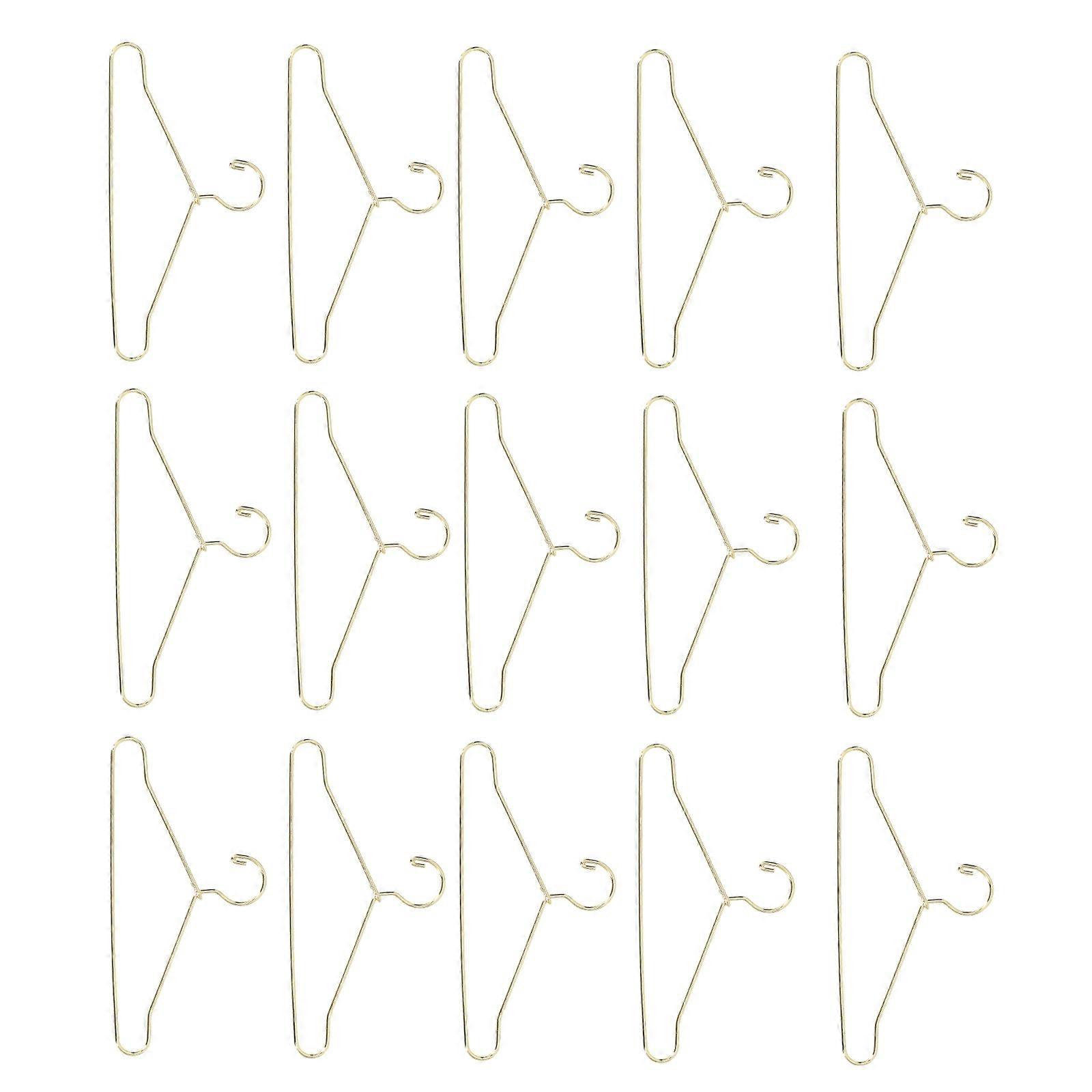 Mini Clothes Hanger Iron Doll Coat Rack for 25Pcs Set