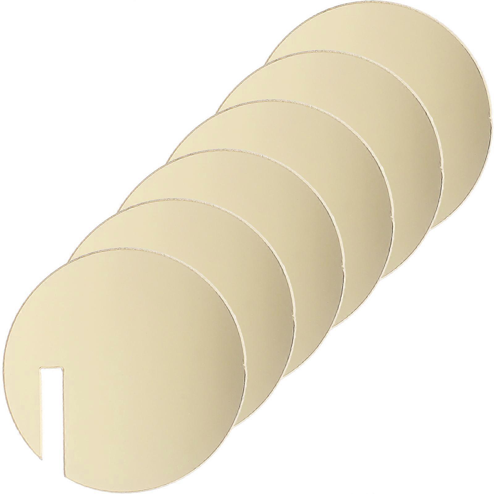 Golden Acrylic Circle Drink Tags for Party Wine Marker 60Pcs Set