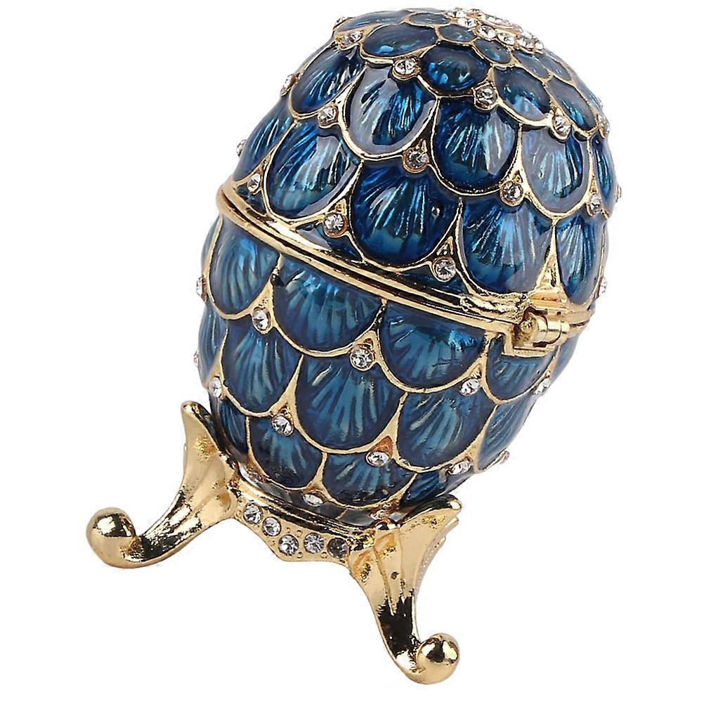 Egg Jewelry Box for 2Pcs Tabletop Easter Egg Jewelry Organizer