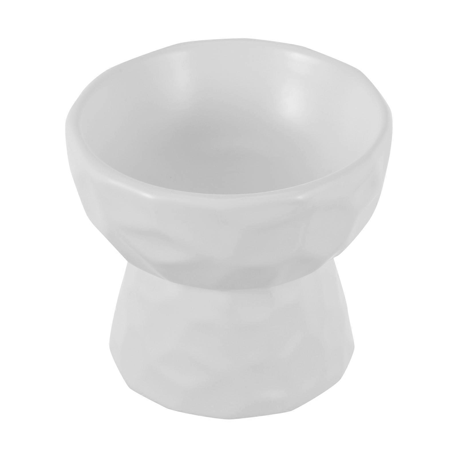 Cat Drinking Bowl Container 2Pcs White Kitten Bowls