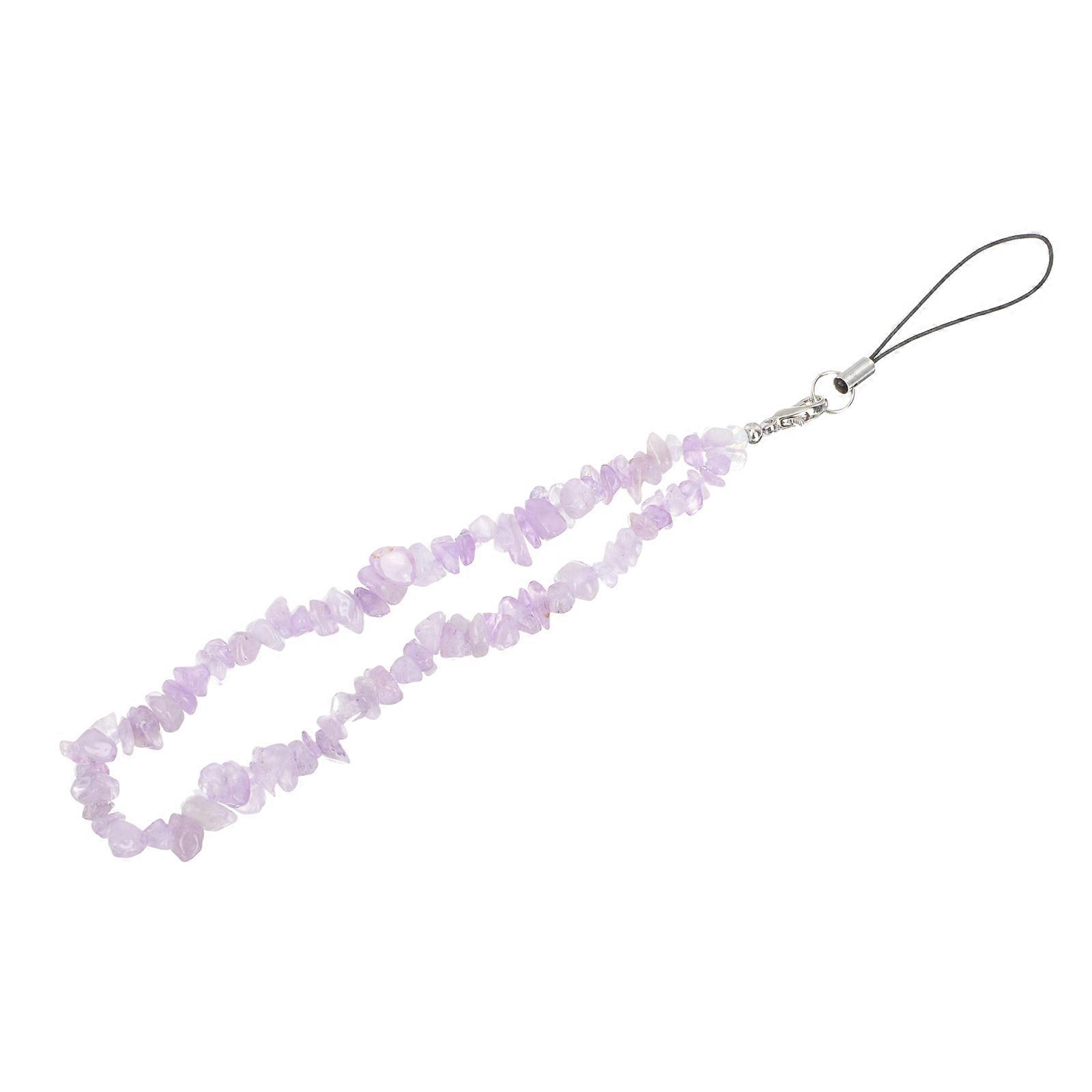 Multi-Function Phone Lanyard Phone Hanging String for 4Pcs Purple Beads