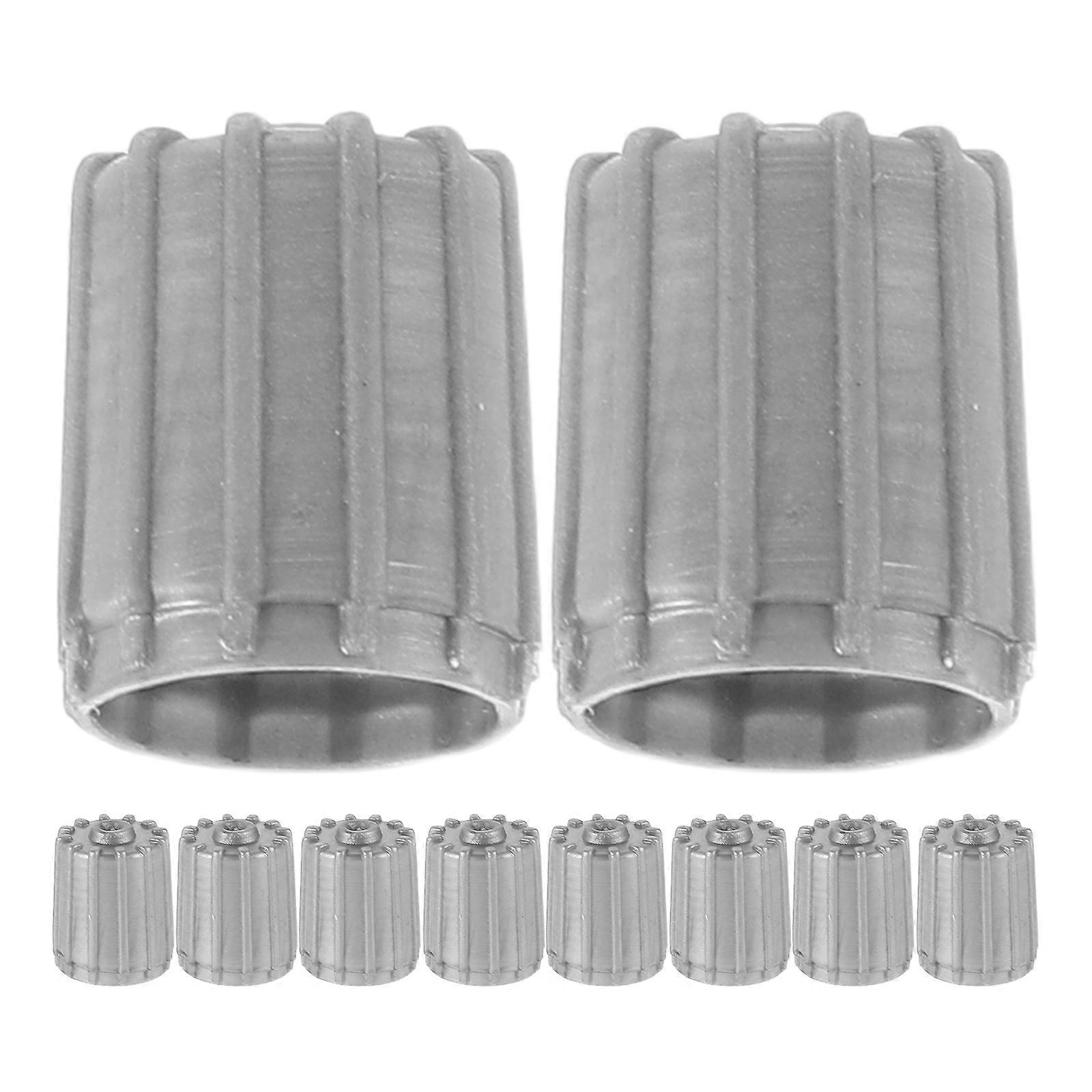 Car Tire Valve Stem Cap Cover Plastic with Seal Ring 50Pcs
