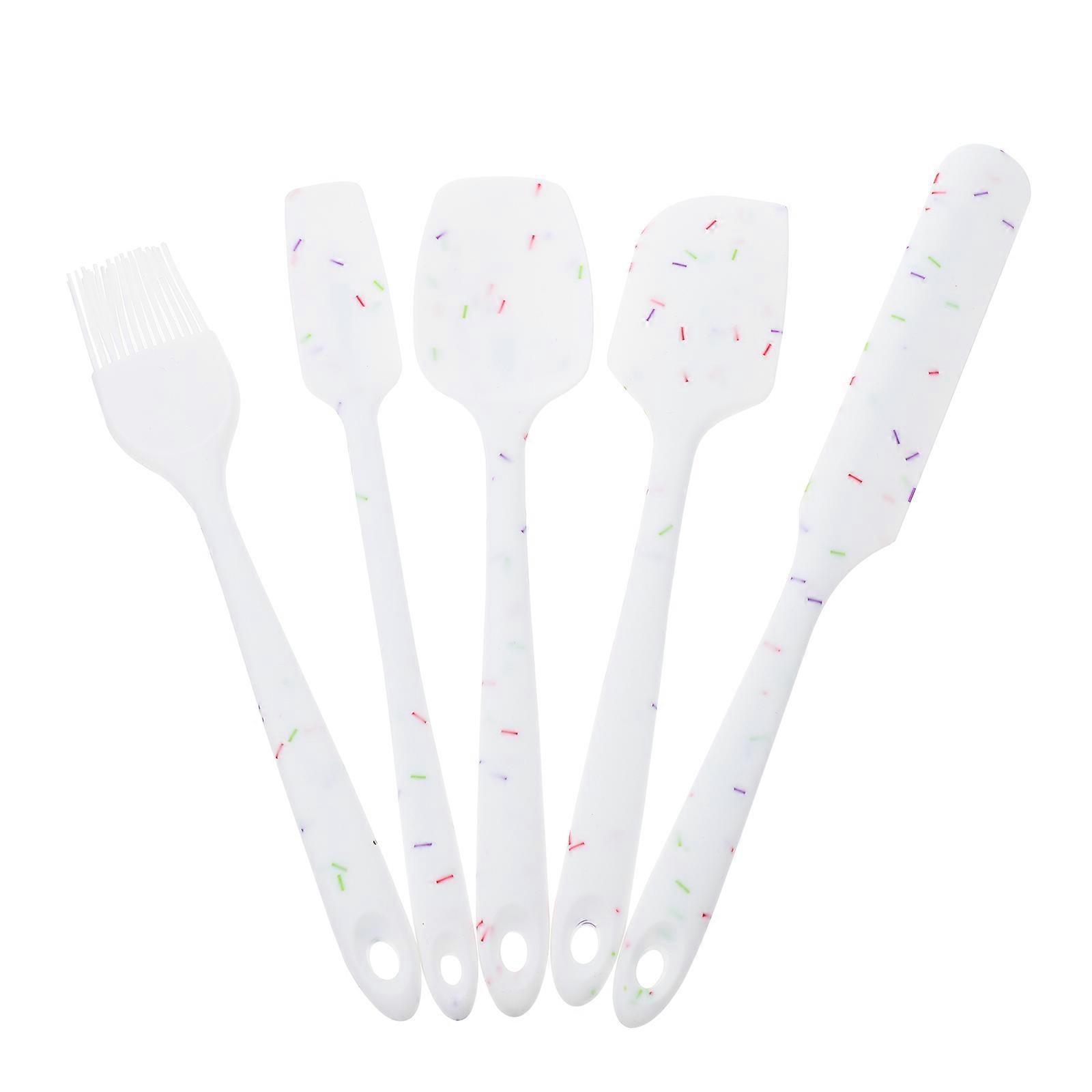 Baking Silicone Spatula Set Non-Stick Kitchen Spatula Set for Baking 5Pcs