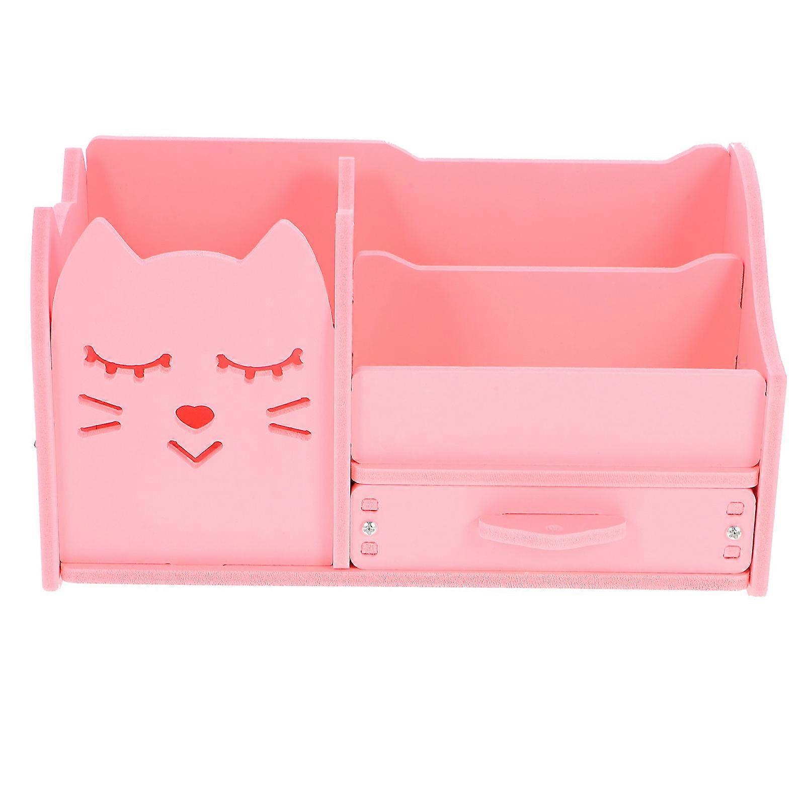 Multi-Functional Desk Storage Box Stationary Organizer for Storage Use 3Sets