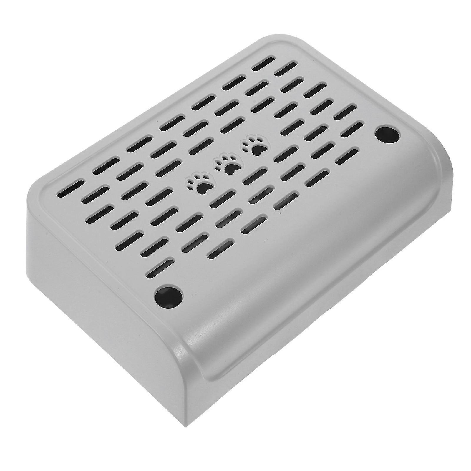 Cat Ramp for Litter Box Silver ABS Ramp Designed for Elderly Cats