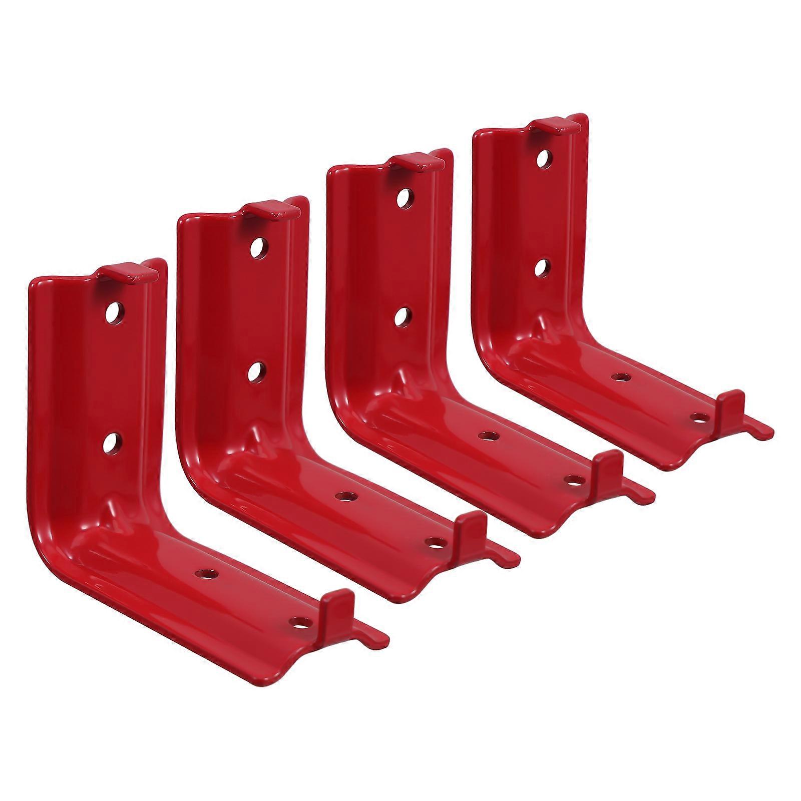 Fire Extinguisher Mount Bracket for Wall Holder 8Sets Red Metal Hooks