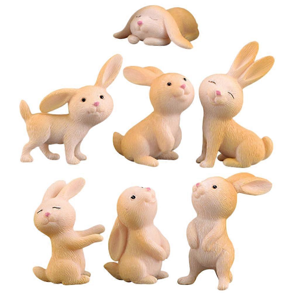 Bunny Decorations Rabbit Figurines for Home Decor 14Pcs