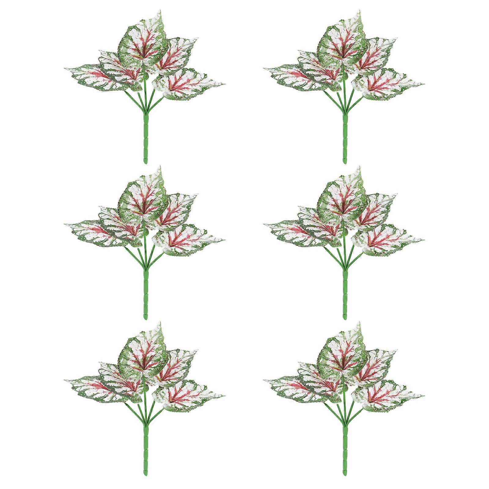 Artificial White Plant Decor Mini Potted Bonsai for Decor 12Pcs