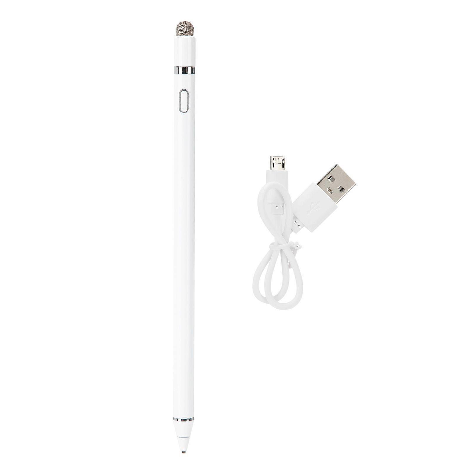 Stylus Pen White for IOS/Android Universal 2-In-1 Active Capacitive Touch Pen WYH0002