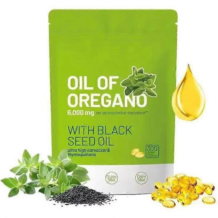 שמן אורגנו 3X שמן זרעי שחור 6000 מ"ג ג'לים תזונתיים וסוכריות לעיסה ירוקות