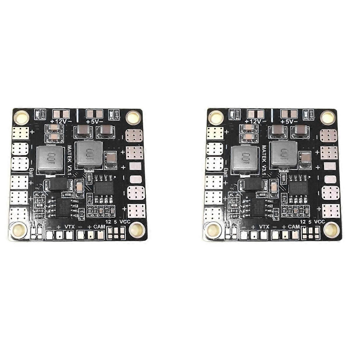 2X Mini Power Hub Power Distribution Board PDB with Dual BEC 5V/12V for FPV DIY RC Racing Drone Mult