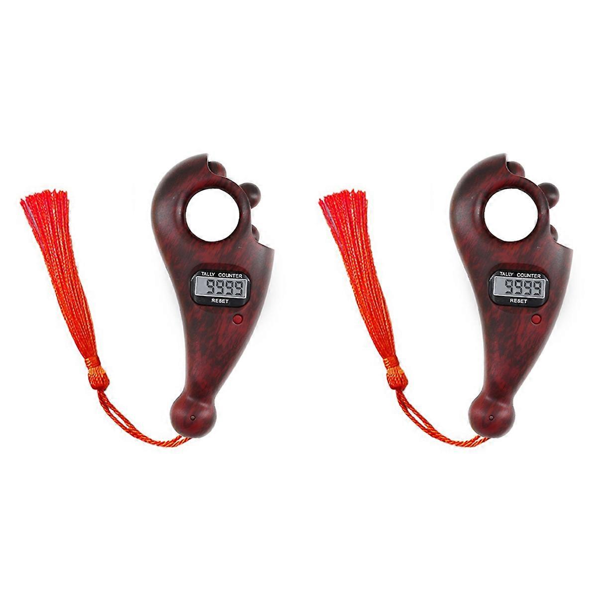 Rotating Prayer Beads With Led Digital Counter Portable Finger A