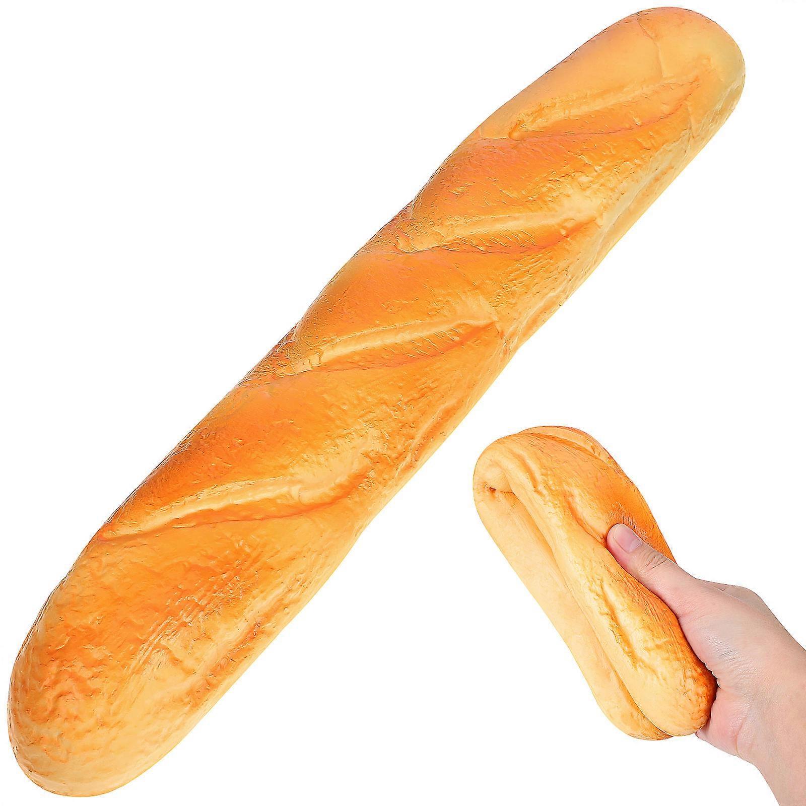 Fake Bread Bread Prop for Decoration 2Pcs Orange Artificial Kitchen Model