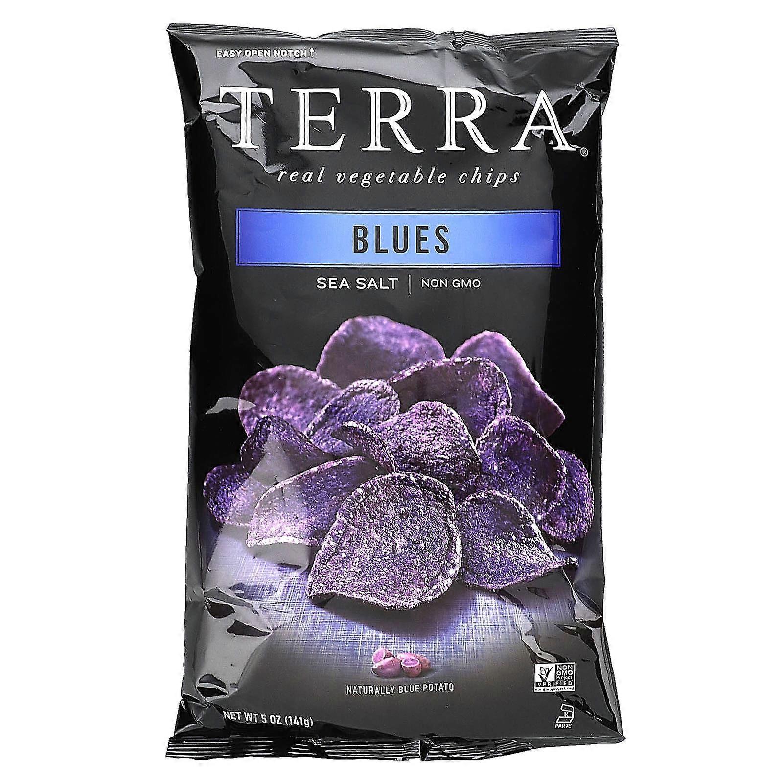 Real Vegetable Chips, Blues, Sea Salt, 5 oz (141 g)