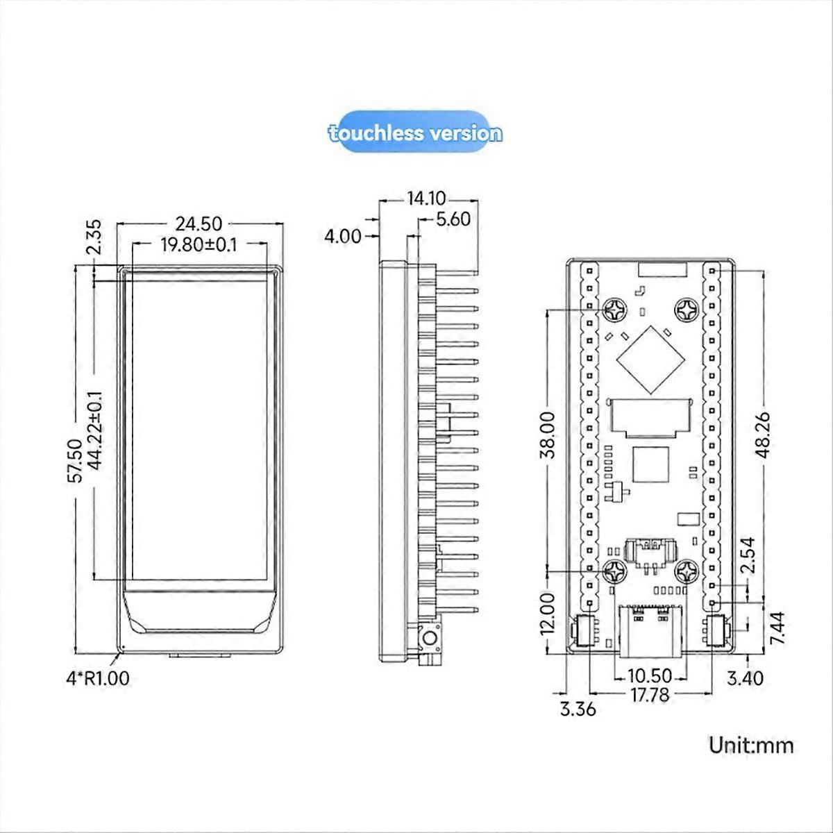 ESP32-S3 AMOLED 1.91 Inch Display M Development Board Dual-Core