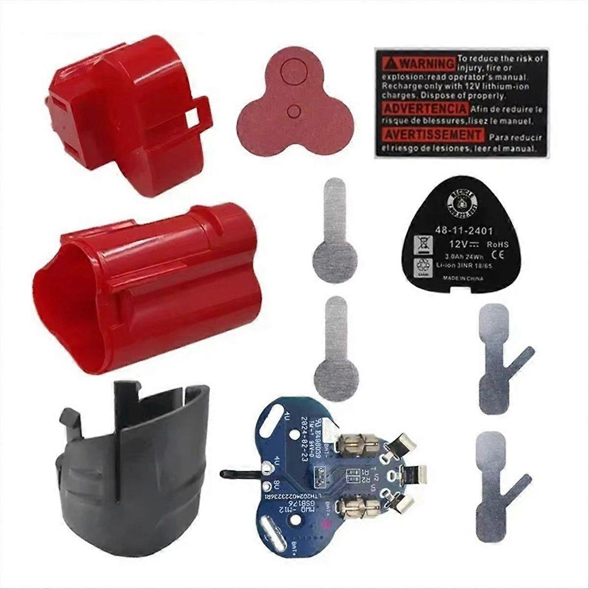 M12 Li-Ion Battery Plastic Case PCB Circuit Board for 12V