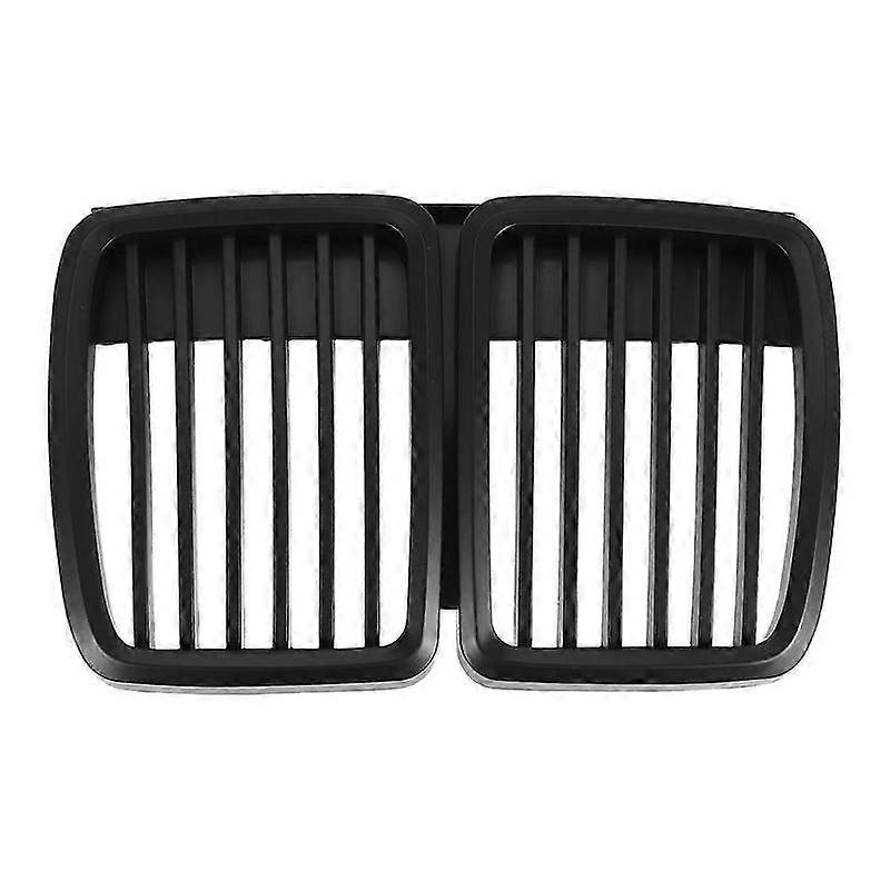 Front Grille Replacement for E30 3-Series M3 Front Hood Bumper Grill Matte Black 1982-1994