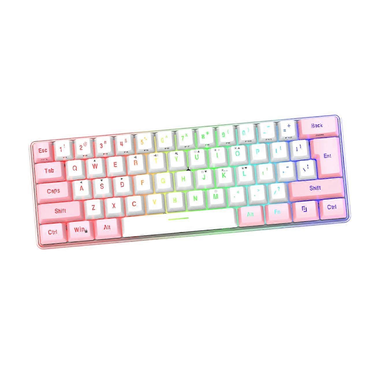 Mini Mechanical Keyboard RGB Backlight USB Compact Gaming Keyboard
